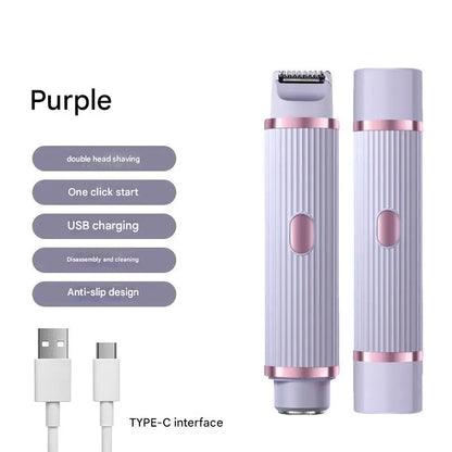 2In1 Electric Portable Hair Trimmer Shaver for Men and Women with Hair Removal Function