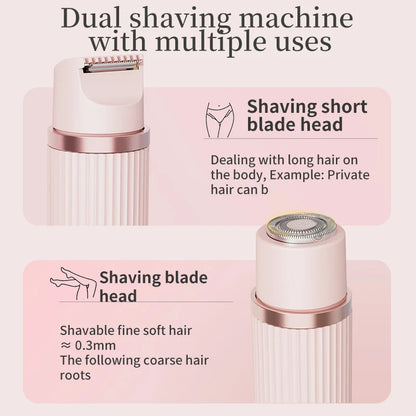 2In1 Electric Portable Hair Trimmer Shaver for Men and Women with Hair Removal Function